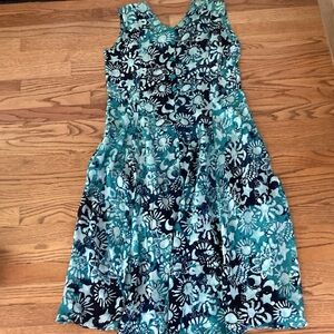 Vtg UNIQUE Batik Maxi dress